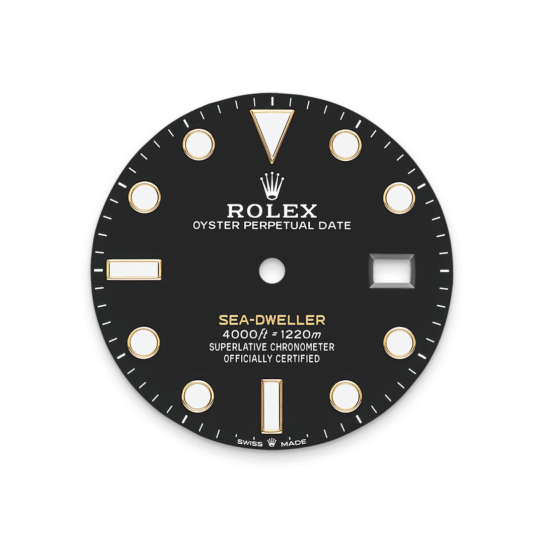 옐로우 롤레조 – 오이스터스틸과 옐로우 골드의 조합 소재의 롤렉스 Sea-Dweller 다이얼, M126603-0001 - 우노판교