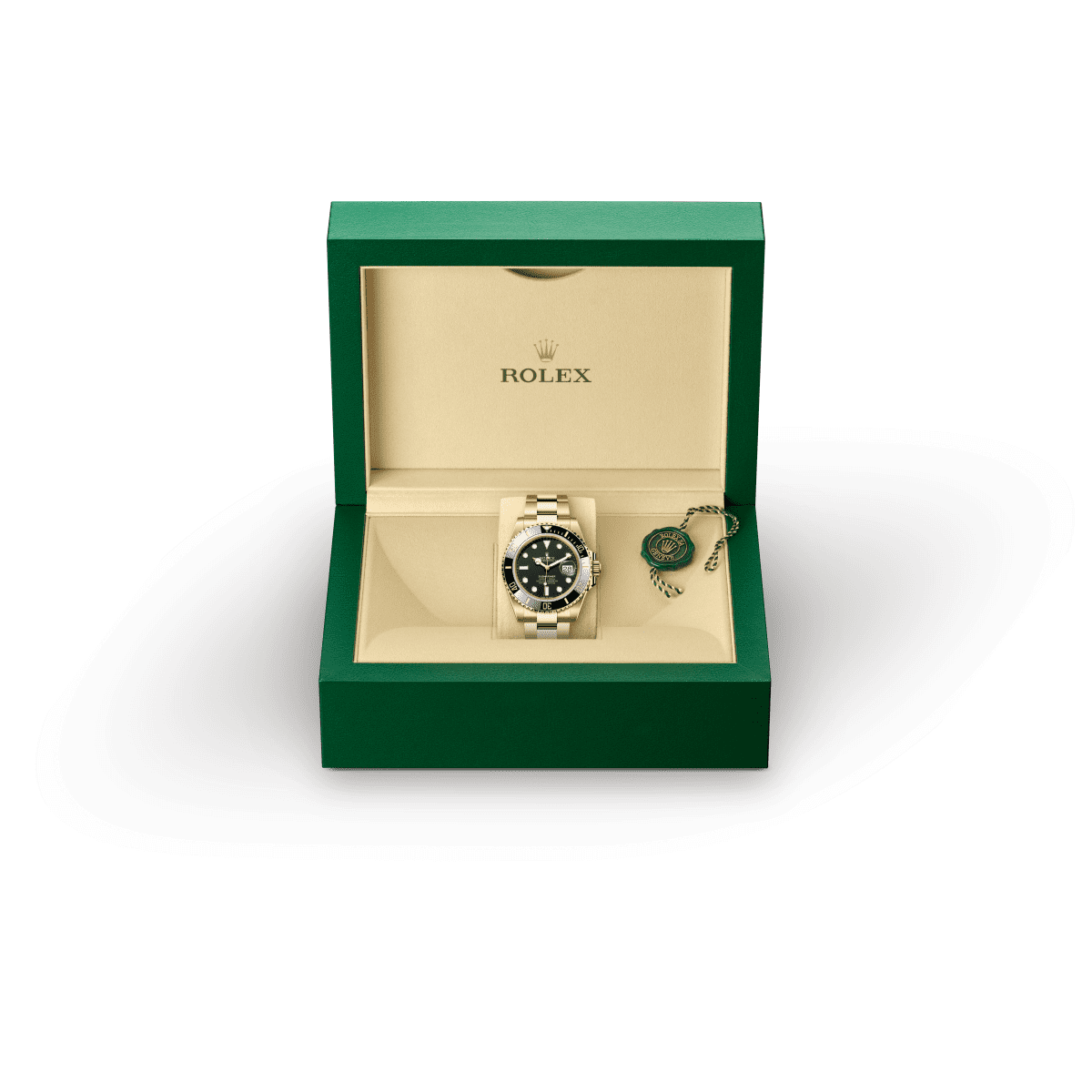 18캐럿 옐로우 골드 소재의 롤렉스 SUBMARINER, M126618LN-0002 - 우노판교