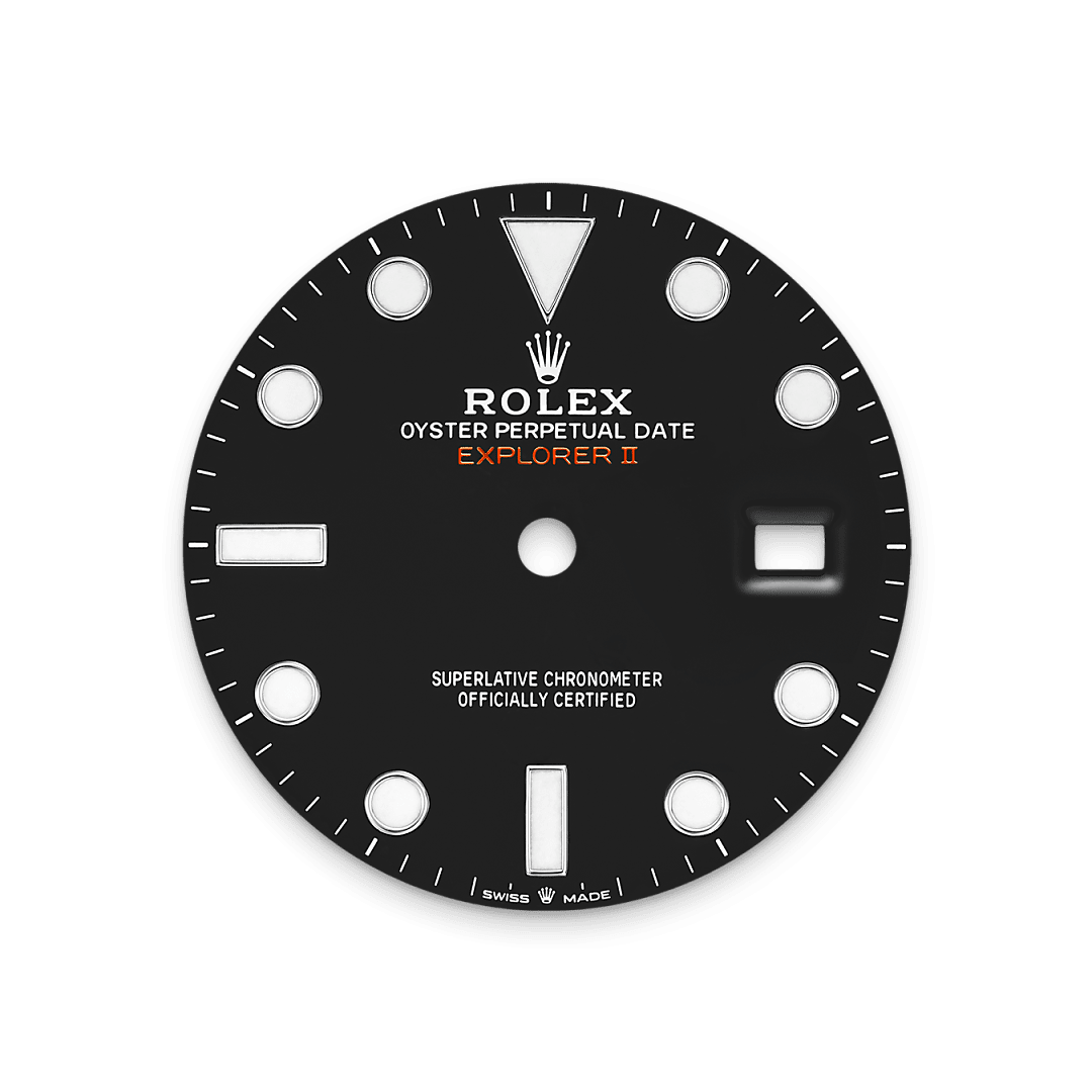 오이스터스틸 소재의 롤렉스 Explorer II 다이얼, M226570-0002 - 우노판교