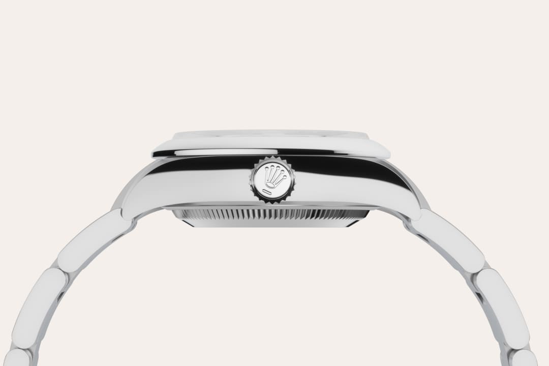 오이스터스틸 소재의 롤렉스 Oyster Perpetual 28 소재 및 크라운, M276200-0001 - 우노판교