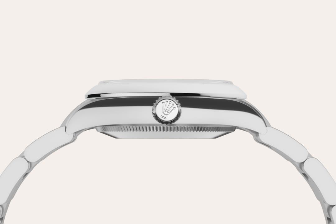 오이스터스틸 소재의 롤렉스 Oyster Perpetual 31 소재 및 크라운, M277200-0007 - 우노판교